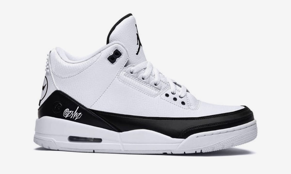 Fragment x Air Jordan 3 in White/Black 